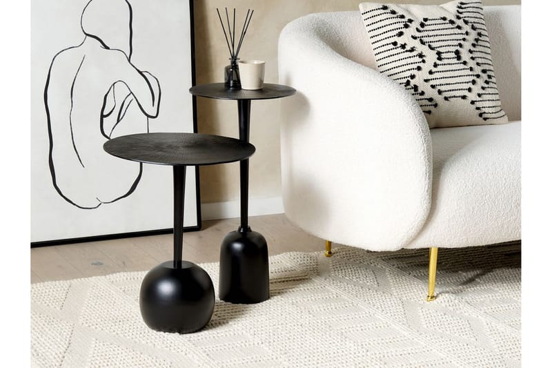 Deshi Sidebord 40 cm - Sort - Møbler - Borde - Aflastningsbord - Lampebord