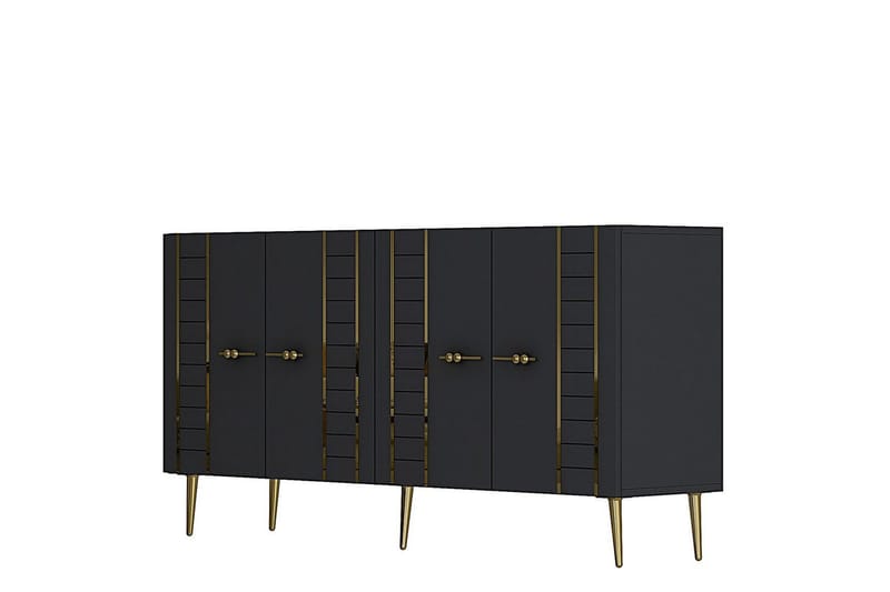 Deylin Konsolbord 150 cm - Antracit/Guld - Møbler - Borde - Aflastningsbord - Entrébord