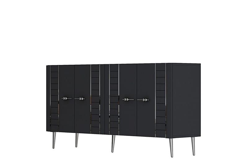 Deylin Konsolbord 150 cm - Antracit/Sølv - Møbler - Borde - Aflastningsbord - Entrébord