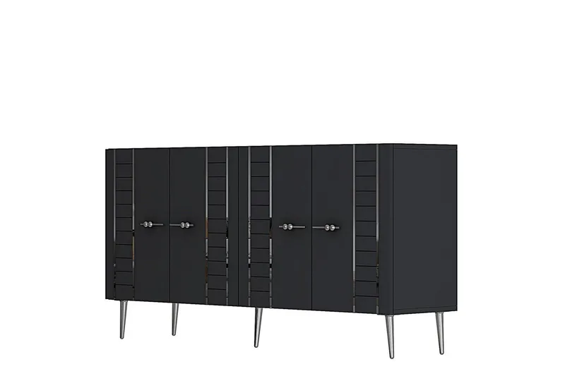 Deylin Konsolbord 150 cm - Antracit/Sølv - Møbler - Borde - Aflastningsbord - Entrébord