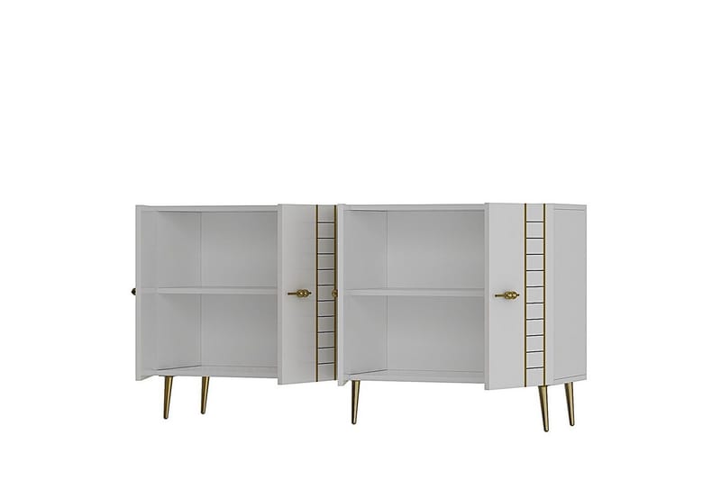 Deylin Konsolbord 150 cm - Hvid/Guld - Møbler - Borde - Aflastningsbord - Entrébord