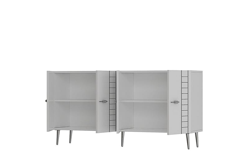 Deylin Konsolbord 150 cm - Hvid/Sølv - Møbler - Borde - Aflastningsbord - Entrébord