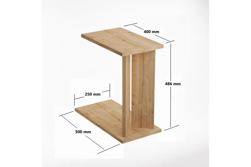 Deyra Sidebord 25 cm - Eg - Møbler - Borde - Aflastningsbord - Lampebord