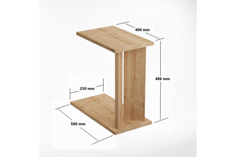 Deyra Sidebord 25 cm - Eg - Møbler - Borde - Aflastningsbord - Lampebord