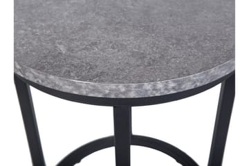 Dixie sæt 2 stk 37 | 37 cm - Sort - Møbler - Borde - Aflastningsbord - Indskudsborde