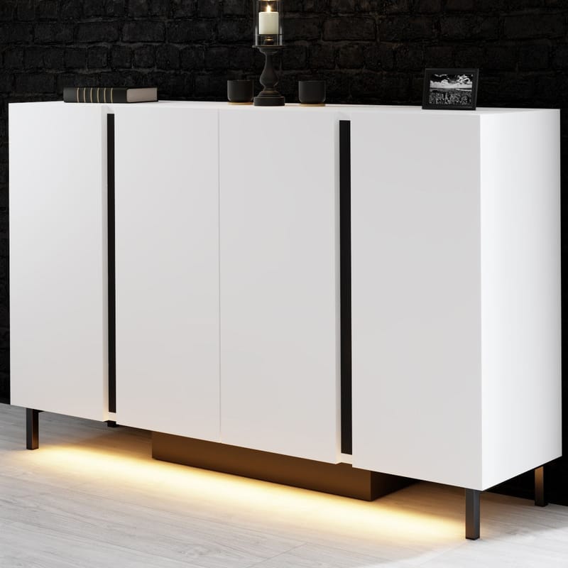 Djarhint Konsolbord 127 cm - Hvid - Møbler - Borde - Aflastningsbord - Entrébord