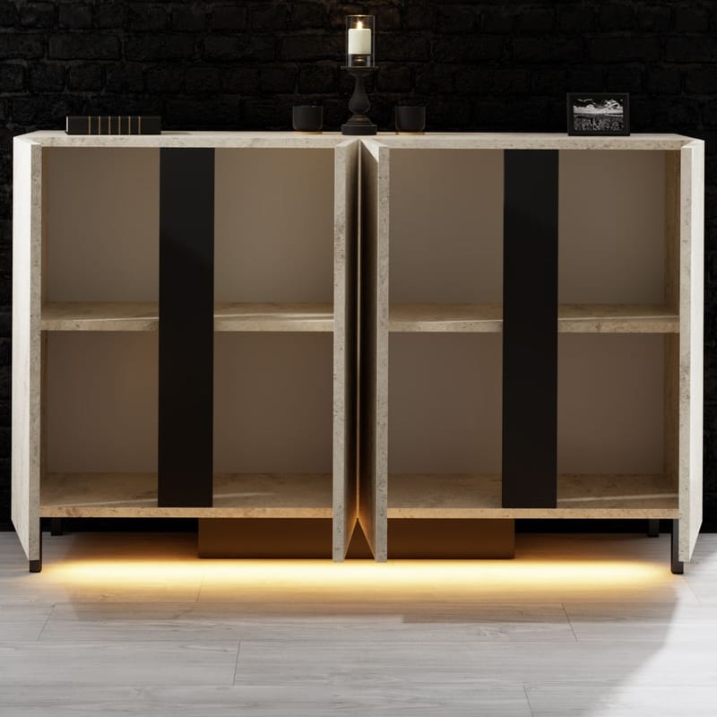 Djarhint Konsolbord 127 cm - Travertin - Møbler - Borde - Aflastningsbord - Entrébord