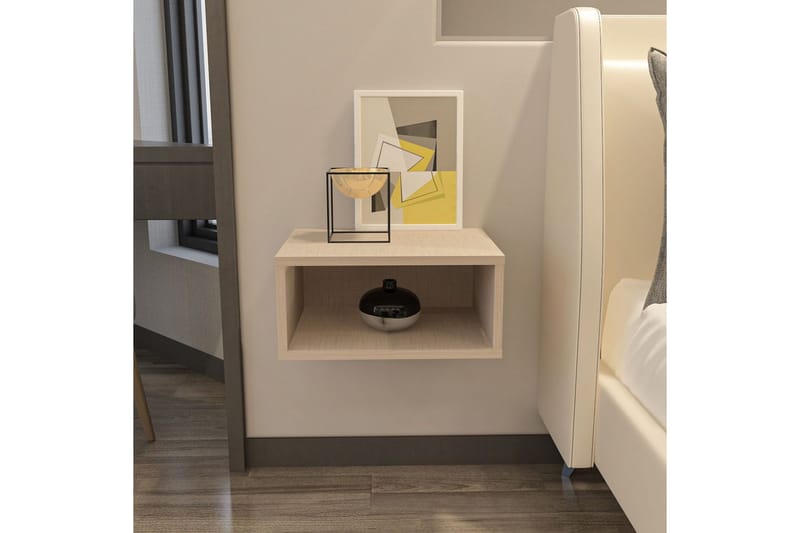 Dora Natbord 45 cm - Beige - Møbler - Borde - Aflastningsbord - Sengebord
