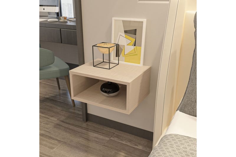 Dora Natbord 45 cm - Beige - Møbler - Borde - Aflastningsbord - Sengebord