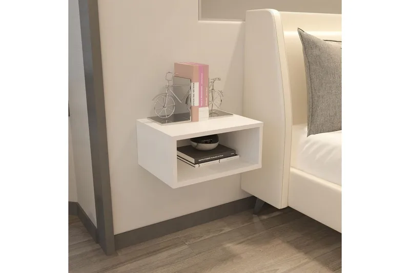 Dora Natbord 45 cm - Hvid - Møbler - Borde - Aflastningsbord - Sengebord