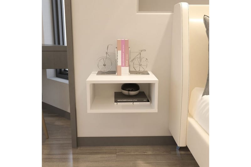 Dora Natbord 45 cm - Hvid - Møbler - Borde - Aflastningsbord - Sengebord