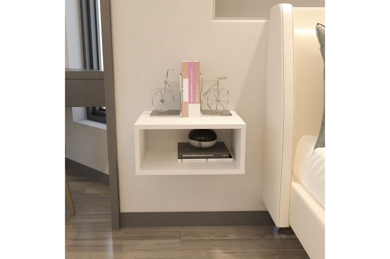 Dora Natbord 45 cm - Hvid - Møbler - Borde - Aflastningsbord - Sengebord