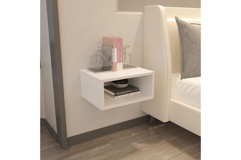 Dora Natbord 45 cm - Hvid - Møbler - Borde - Aflastningsbord - Sengebord