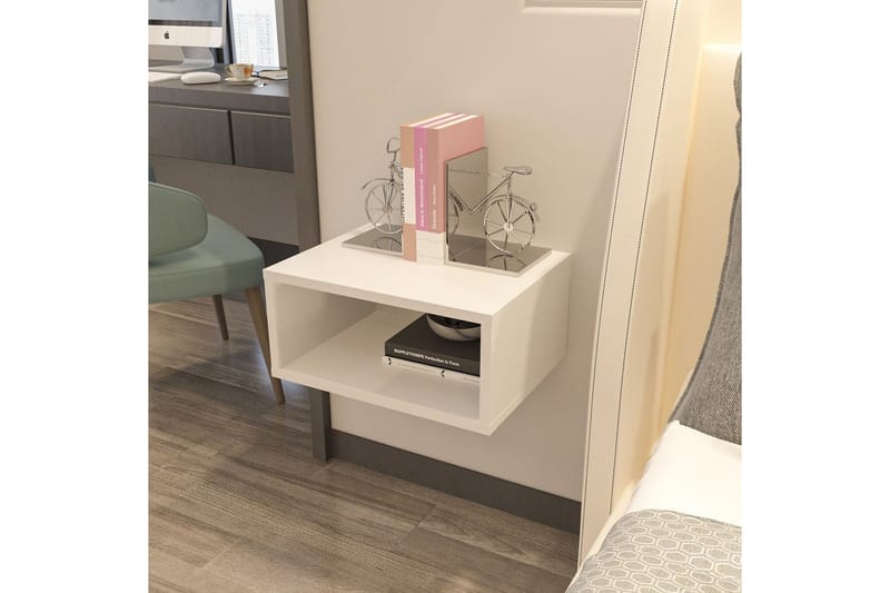 Dora Natbord 45 cm - Hvid - Møbler - Borde - Aflastningsbord - Sengebord