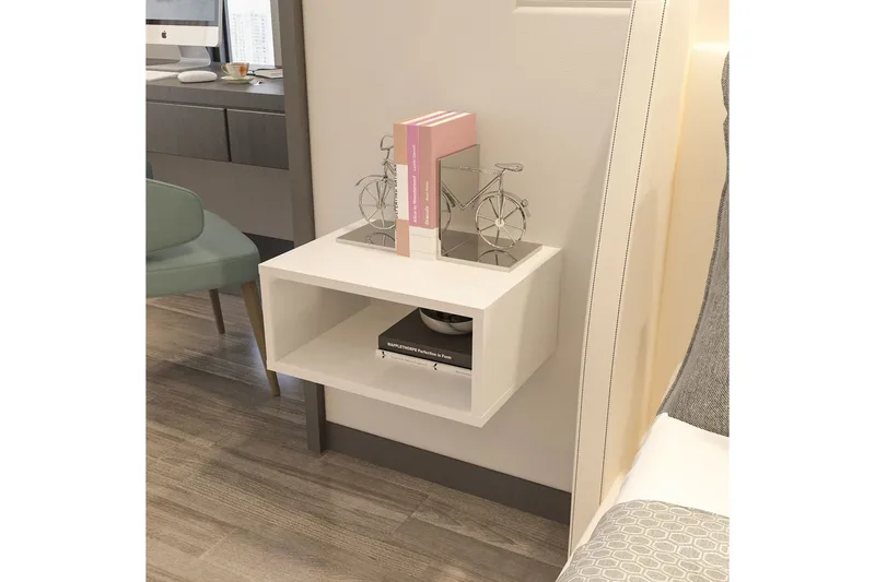 Dora Natbord 45 cm - Hvid - Møbler - Borde - Aflastningsbord - Sengebord