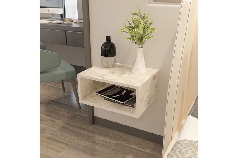 Dora Natbord 45 cm - Marmor - Møbler - Borde - Aflastningsbord - Sengebord
