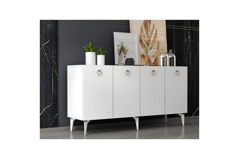 Drop Konsolbord 150 cm - Hvid - Møbler - Borde - Aflastningsbord - Entrébord