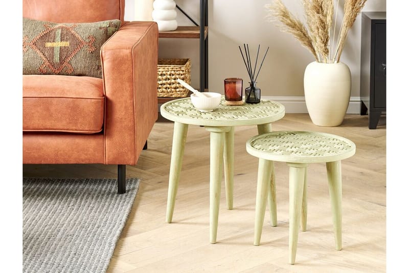 Dyton Sætbord 45 cm - Grøn - Møbler - Borde - Aflastningsbord - Indskudsborde