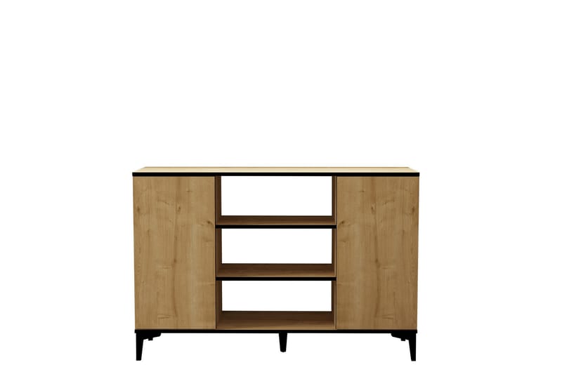Ebin Konsolbord 140 cm - Brun/Eg/Sort - Møbler - Borde - Aflastningsbord - Entrébord
