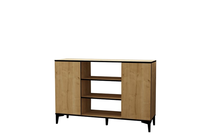 Ebin Konsolbord 140 cm - Brun/Eg/Sort - Møbler - Borde - Aflastningsbord - Entrébord
