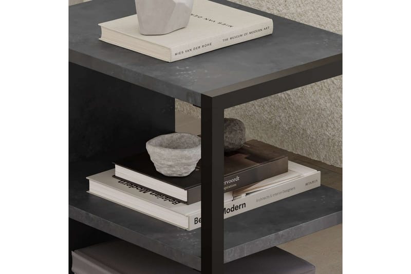 Echo Sidebord 30 cm - Mørkegrå - Møbler - Borde - Aflastningsbord - Lampebord