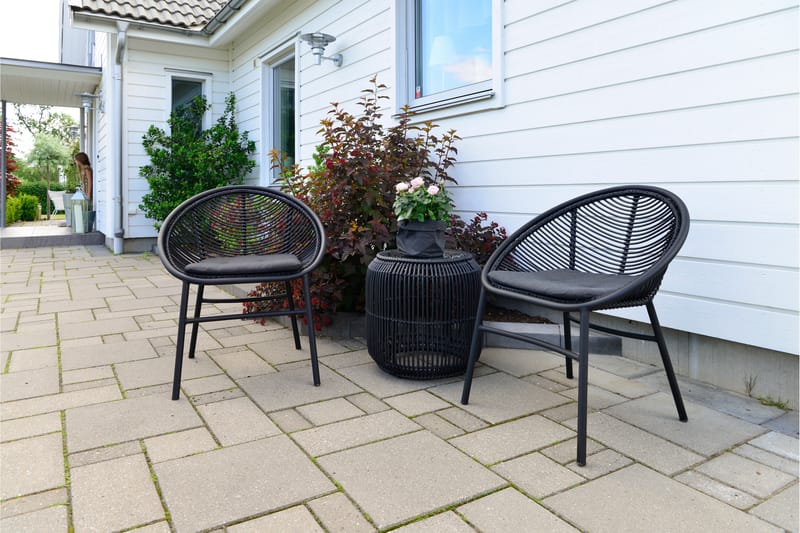 Edanäs Bord Rundt 35 cm Sort - Hillerstorp - Møbler - Borde - Aflastningsbord