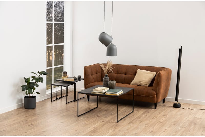 Elgrau Satsbord - Sort - Møbler - Borde - Aflastningsbord - Indskudsborde