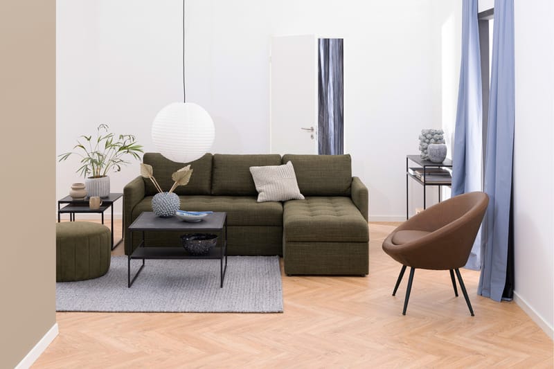 Elgrau Satsbord - Sort - Møbler - Borde - Aflastningsbord - Indskudsborde