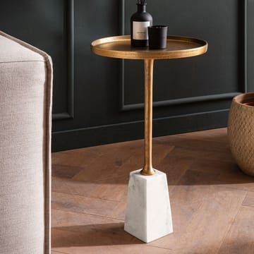 Eliilo Sidebord 34 cm - antikguld og hvid marmor - Møbler - Borde - Aflastningsbord - Konsolbord & sidebord