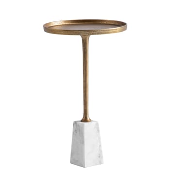 Eliilo Sidebord 34 cm - antikguld og hvid marmor - Møbler - Borde - Aflastningsbord - Konsolbord & sidebord