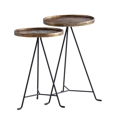 Eliira Indskudsbord 38 cm Industriel stil - Antikguld og sort - Møbler - Borde - Aflastningsbord - Indskudsborde
