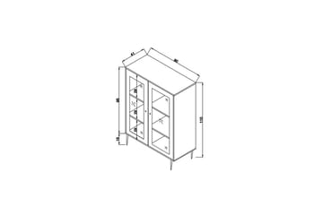 Elili Sidebord 40 cm - Eg - Møbler - Borde - Aflastningsbord - Lampebord