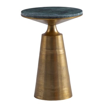 Eliuna Sidebord 40 cm - mørkegrøn marmor og antikguld - Møbler - Borde - Aflastningsbord - Konsolbord & sidebord
