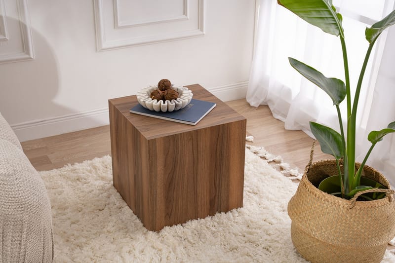 Elnor Sidebord 45 cm - Valnød - Møbler - Borde - Aflastningsbord - Lampebord