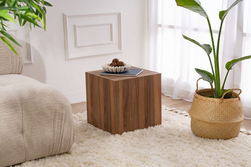 Elnor Sidebord 45 cm - Valnød - Møbler - Borde - Aflastningsbord - Lampebord