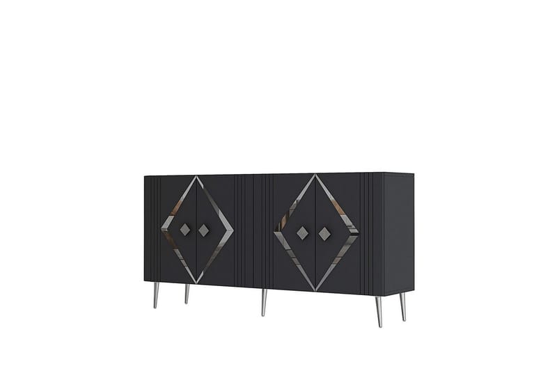 Elvon Konsolbord 150 cm, Antracit/Sølv