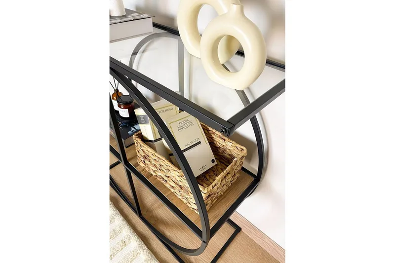 Ennuvolat Konsolbord 80 cm - Natur/Gennemsigtig - Møbler - Borde - Aflastningsbord - Entrébord