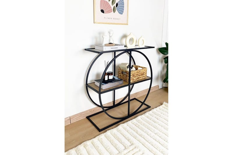 Ennuvolat Konsolbord 80 cm, Natur/Gennemsigtig