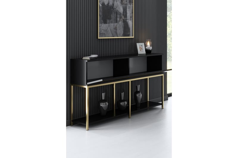 Dorlord Konsolbord 150 cm - Sort/Guld - Møbler - Borde - Aflastningsbord - Entrébord