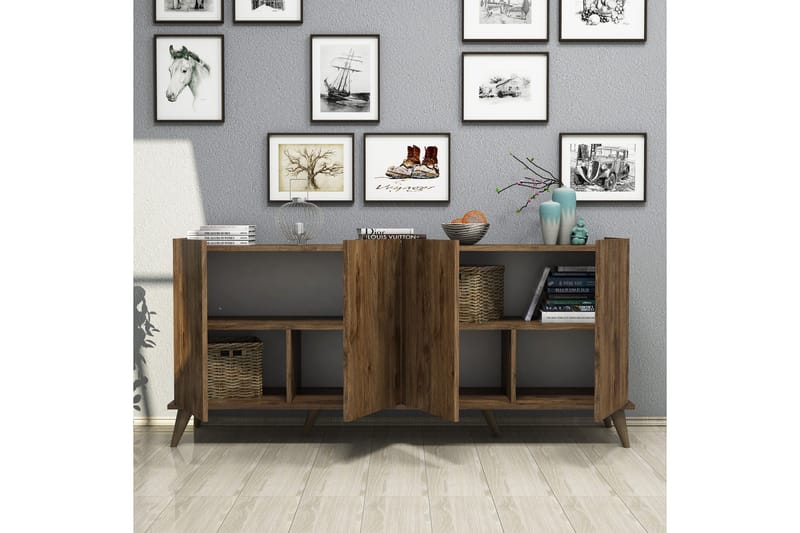 Konsolbord Challur konsolbord 180 cm Mörkbrun - Møbler - Borde - Aflastningsbord - Entrébord