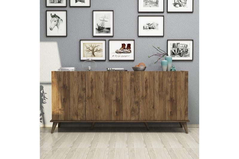 Konsolbord Challur konsolbord 180 cm Mörkbrun - Møbler - Borde - Aflastningsbord - Entrébord