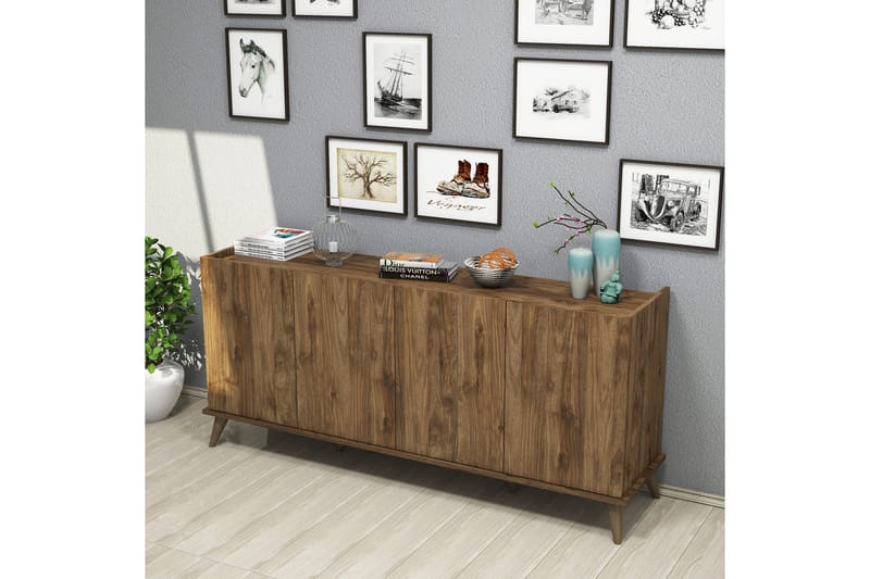 Konsolbord Challur konsolbord 180 cm Mörkbrun - Møbler - Borde - Aflastningsbord - Entrébord