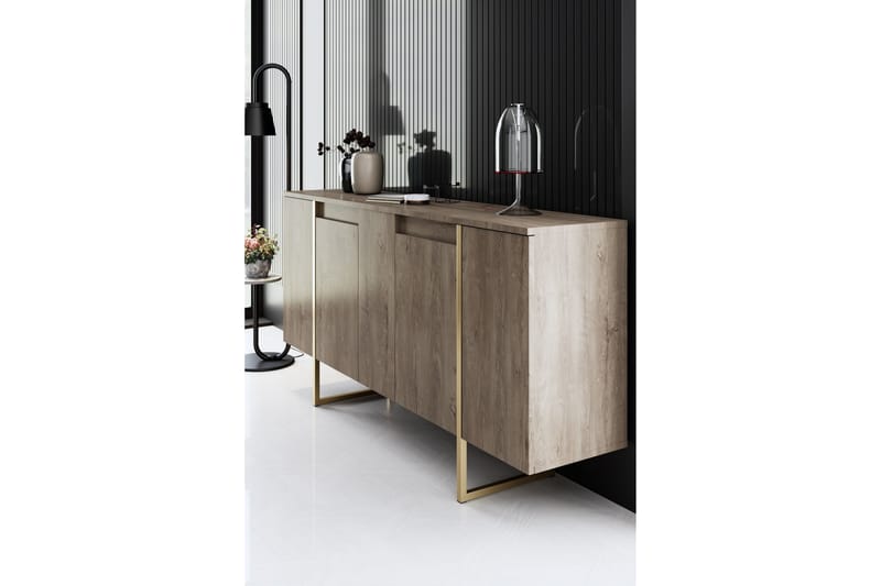 Luxe Konsolbord 160 cm - Brun/guld - Entrébord - Konsolbord & sidebord