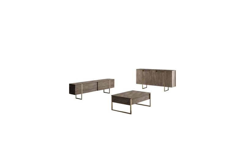 Luxe Konsolbord 160 cm - Brun/guld - Entrébord - Konsolbord & sidebord