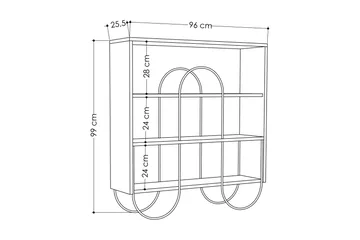 Riskalen Konsolbord - Hvid - Møbler - Borde - Aflastningsbord - Entrébord