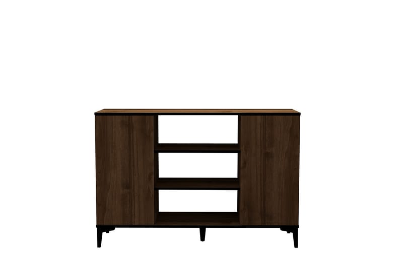 Erke Konsolbord 140 cm - Valnød/Sort - Møbler - Borde - Aflastningsbord - Entrébord