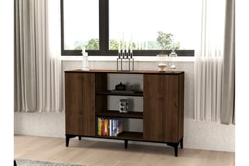 Erke Konsolbord 140 cm - Valnød/Sort - Møbler - Borde - Aflastningsbord - Entrébord