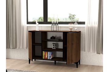 Erke Konsolbord 140 cm - Valnød/Sort - Møbler - Borde - Aflastningsbord - Entrébord