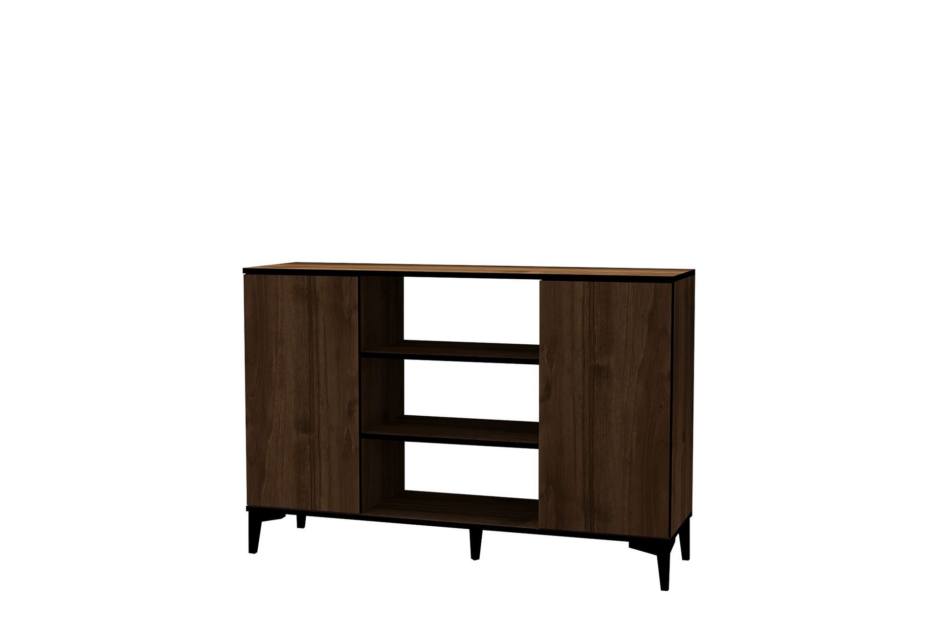 Erke Konsolbord 140 cm - Valnød/Sort - Møbler - Borde - Aflastningsbord - Entrébord