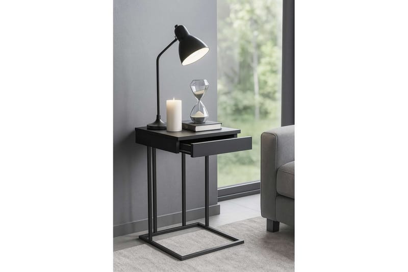 Erya Sidebord 42x120 cm - Sort - Møbler - Borde - Aflastningsbord - Lampebord